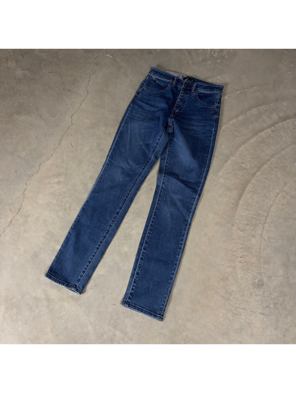 Volcom Straight Leg Jeans Womens 26 Dark Wash Blue Skater